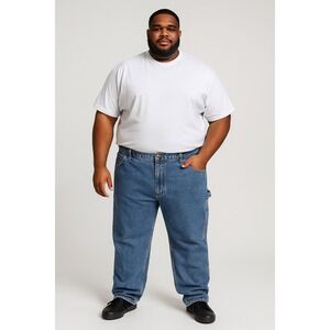 Carhartt Carpenter Jeans Mens 44x30‎ Blue Relaxed Fit Denim Work Pants Utility